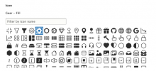 Example of an icon form field