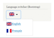 Languages Dropdown (Bootstrap)