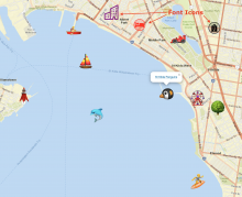 Leaflet More Markers module displaying emoji and font-icons on the same map.