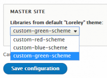 Domain libraries attach settings