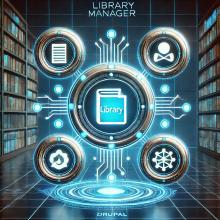 Library manager - Drupal module