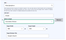 Field Widget for individual link