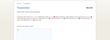 Display of results