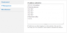 Whitelisting example