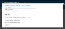 LoginPath settings