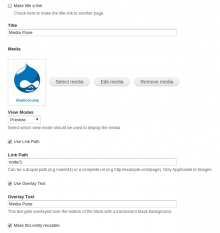 demo picture of media pane ui