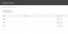 The new Youku media type (Structure > Media types)