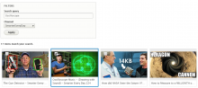 Browsing the SmarterEveryDay channel on Youtube within Media Library.