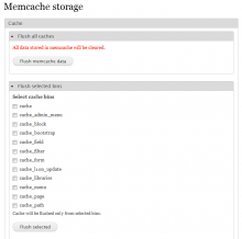 Settings page