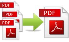 Merge multiple PDF-files into one file.