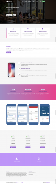 Mobile App Zymphonies Theme