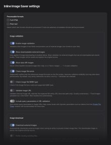 Module settings form