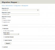 Migration mapper