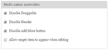 Settings added for fields with multiple values by MVFO