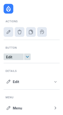 Screenshot of the blocks displayed in the Navigation toolbar.