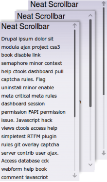 drupal module neat scrollbar