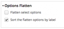 Options flatten screenshot