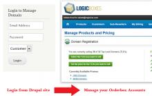 Domain Control Panel