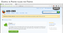 Install Poster plugin for FireFox
