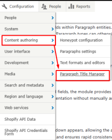 Paragraphs Title Manager