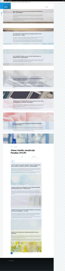Views Vanilla JavaScript Parallax (VVJP) Screenshot