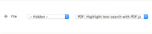 PDF highlight field formatter