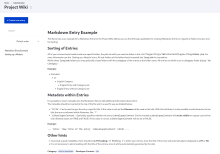 Project Wiki List Page