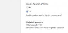Allows nodes to have their weight assigned randomly at set periods of time.