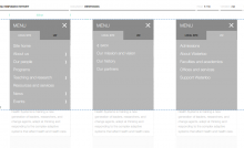 Responsive Menu Combined Mockup when open