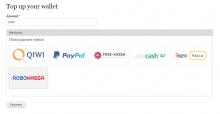 Payment page