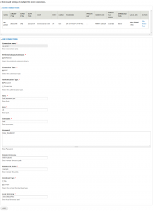 Test Connection Settings