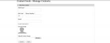 Add Contact Form