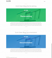 Zurb clean blog