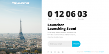 Stylish coming soon Drupal 8 theme