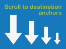 Scroll to destination anchors