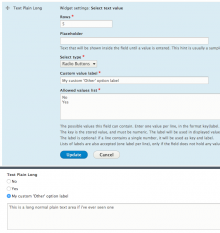 Select text value module screenshot