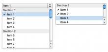 jQuery selectBox example