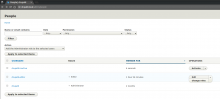 Screenshot of the admin user interface to manage users with this module enabled.