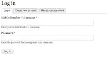 simple mobile number login