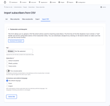 Simplenews subscriber import form