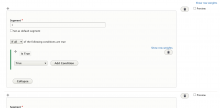 Manage Segments form with Preview option