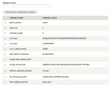 Export settings drupal