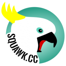 Squawk Logo - Screeching Cockatoo