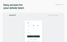 Setmore Login Page