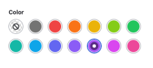 Style Selector color picker