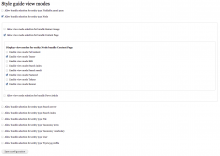 Styleguide view mode config