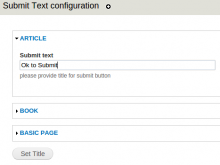submit button text