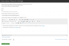 RonDino Rewards setting form