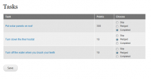 View with Task Pledge field