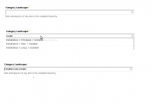 Taxonomy hierarchy autocomplete example